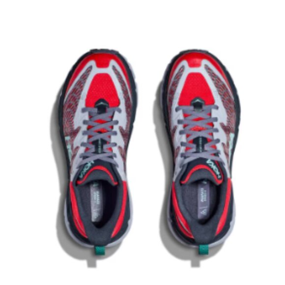 Hoka Mafate Speed 4 Trail-Running Shoes - Satellite Grey/Varsity Navy For Mens main image 5